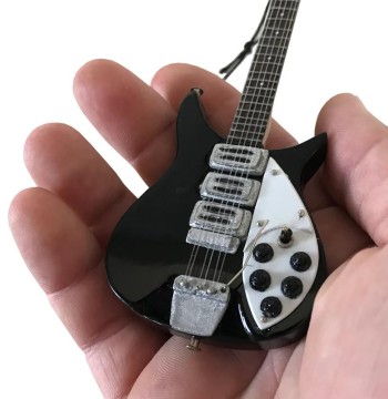 Axe Heaven Signature "Ed Sullivan Show" Black Mini Guitar Replica Collectible JL-245