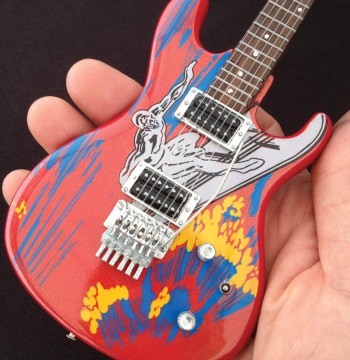 Axe Heaven Joe Satriani Signature Silver Surfer Mini Guitar Replica Collectible JS-601