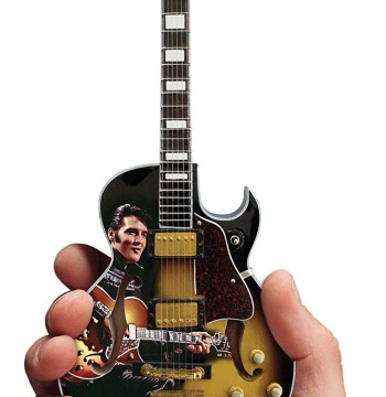 Axe Heaven Elvis Presley 1968 Comeback Special Hollow Body Mini Guitar Replica Collectible EP-361
