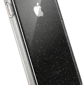IPHONE 8/7 NEW CLEAR GLTR (CLEAR WITH GOLD GLITTER/CLEAR)