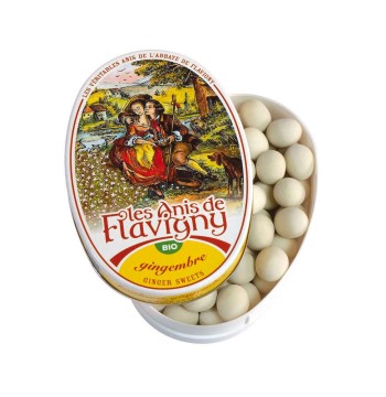 Les Anis de Flavigny Organic Ginger Flavored Mints 1.8oz