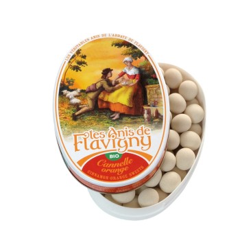 Les Anis de Flavigny Organic Cinnamon-Orange Flavored Mints 1.8oz