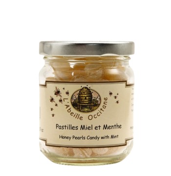 L'Abeille Occitane Honey Pearls Candy with Mint 5.3oz