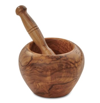 Berard Olive Wood Mortar & Pestle