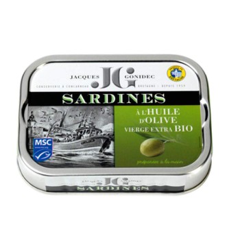 Godinec Sardines in Organic Extra Virgin Olive Oil 4oz