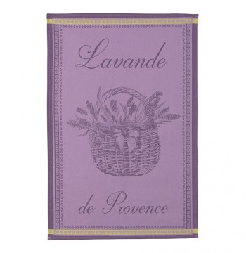 Coucke Lavender Basket Tea Towel