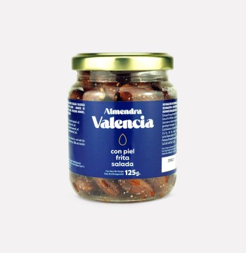 Valencia Almond, Skin-on, Fried & Salted 4.23oz