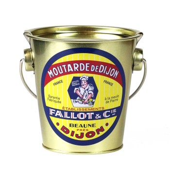 Edmond Fallot Dijon Mustard in a Decorated Metal Pail 16oz