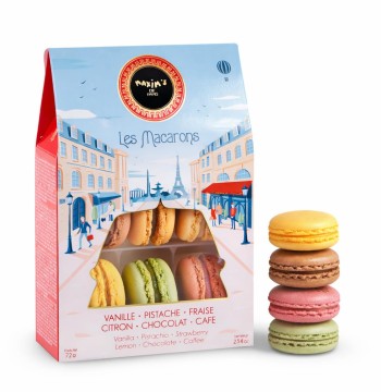 Maxim's de Paris Assorted Macarons Gift Box 2.54oz