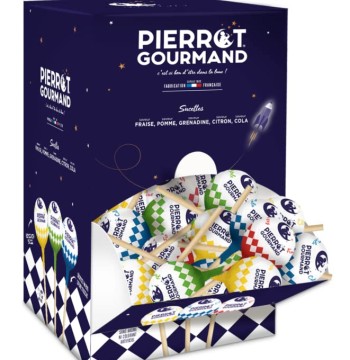 Pierrot Gourmand Lollipop Dispenser Box 63.49oz - 150CT