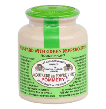 Pommery Green Peppercorn Mustard Stone Jar 8.8oz