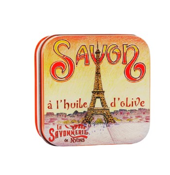 La Savonnerie de Nyons "Eiffel Tower" May Rose Soap Tin 3.5oz