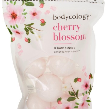 BODYCOLOGY CHERRY BLOSSOM BATH FIZZIES  8 X 2.1 oz