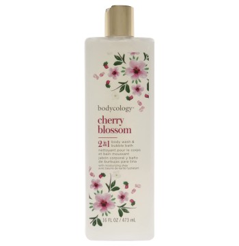 BODYCOLOGY CHERRY BLOSSOM MOISTURIZING BODY WASH & BUBBLE BATH 16oz
