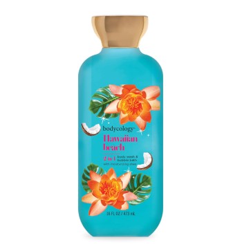 BODYCOLOGY HAWAIIAN BEACH BODY WASH 16 oz