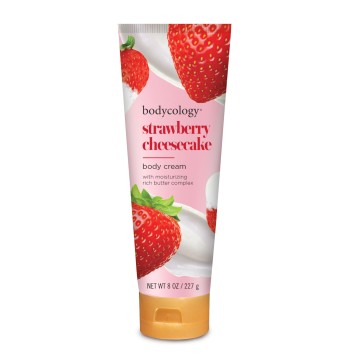 BODYCOLOGY STRAWBERRY CHEESECAKE FRAGRANCE BODY CREAM 8.0oz