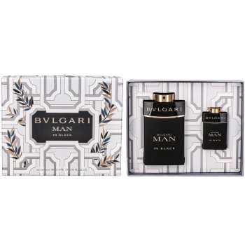 BVLGARI MAN IN BLACK - GIFT SET EDP SPRAY 3.3 oz + EDP 0.5 oz )