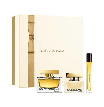DOLCE & GABBANA THE ONE - GIT SET ( EDP SPR 2.5 oz + HAIR MIST 1 oz + EDP SPR 0.33 ml  )