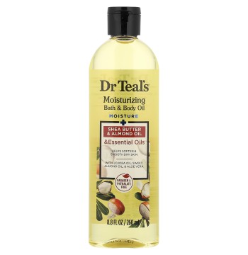 DR TEALS MOISTURE + ULTRA RICH SHEA BUTTER & ESSENTIAL OIL MOISTURIZING BATH & BODY OIL 8.8oz