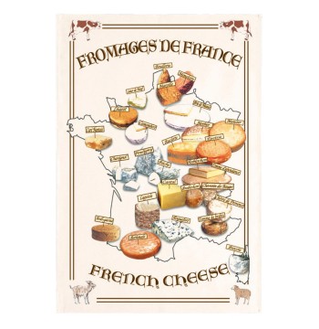 Torchons & Bouchons Tea Towel Fromages France