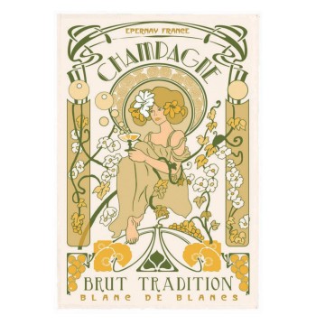 Torchons & Bouchons Tea Towel Champagne Epernay