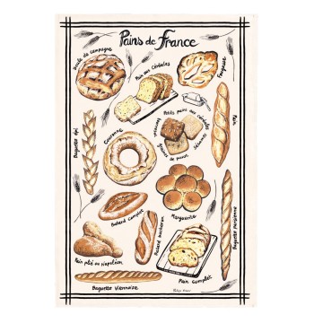 Torchons & Bouchons Tea Towel Pains de France