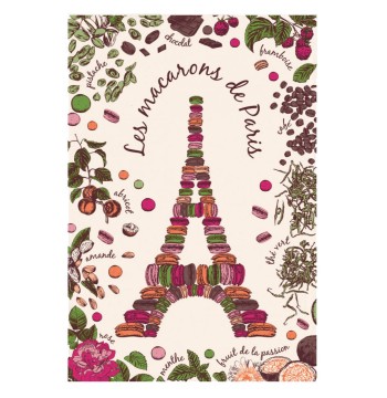 Torchons & Bouchons Tea Towel Macarons de Paris