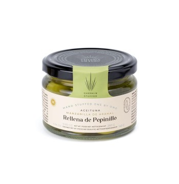 Triana Olivas Gherkin stuffed Manzanilla Olives 9.88oz