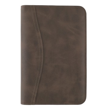 AT-A-GLANCE Simulated Leather Undated Starter Set, D43074 DAY-TIMER, Portable Size, Distressed Brown (033-0140-04)