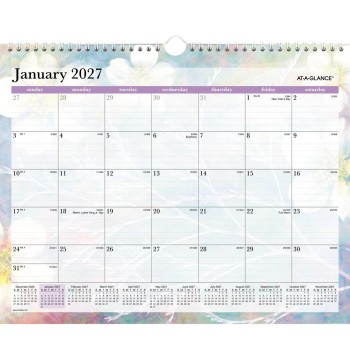 AT-A-GLANCE® Dreams 2027 Monthly Wall Calendar, Medium, 15" x 12"