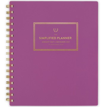 Simplified by Emily Ley for AT-A-GLANCE® 2027 Weekly Monthly Planner, Nostalgia Pink, Medium, 7" x 8 3/4"