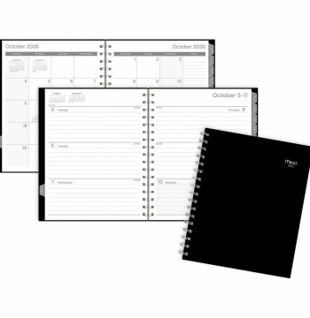 ACCO Brands AAGCRW80505 Basic Weekly & Monthly Planner, Black - Medium