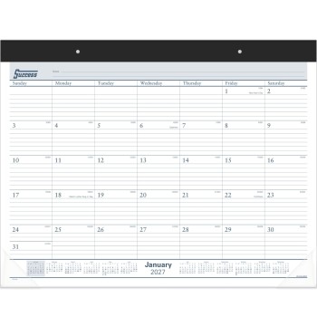 AT-A-GLANCE® 2027 Ruled Monthly Desk Pad Calendar, Standard, 21 3/4" x 17"