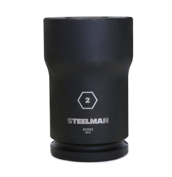 2-Inch 6-Point Impact Socket for Truck Pinion Locknuts, 3/4-Inch Drive by STEELMAN