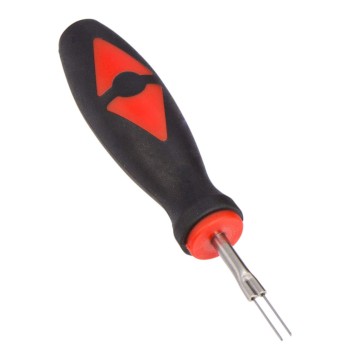 Steelman 0.90mm x 14.00mm Flat Twin Blade Automotive Terminal Tool for Removing Automotive Electrical Wires from Terminal Blocks, Non-Magnetic, Comfortable Grip