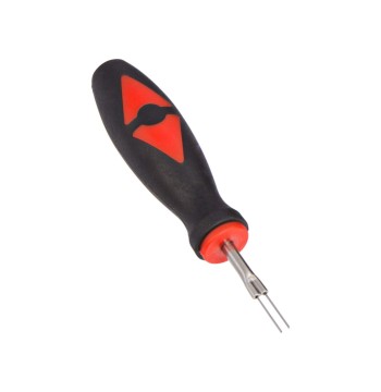 Steelman 0.90mm x 16.00mm Flat Twin Blade Automotive Terminal Tool for Removing Automotive Electrical Wires from Terminal Blocks, Non-Magnetic, Comfortable Grip