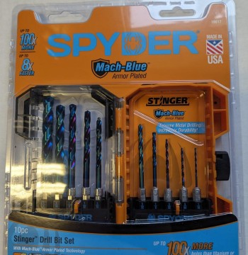 Spyder 19017 10 PC Stinger Drill BIT Set