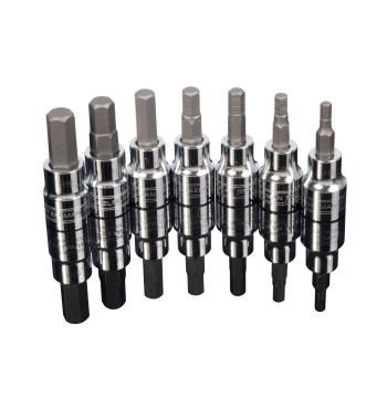 3/8-Inch Metric Hex Bit Socket Set, 7-Piece