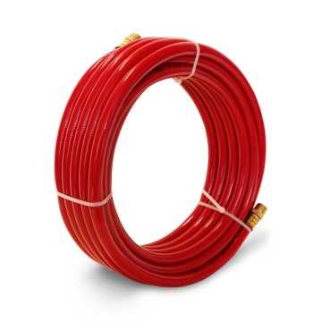 35-Foot PVC 3/8-inch ID Hose Reel Replacement Air Hose with 3/8-inch NPT Brass Fittings