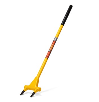 Honey Badger Demolition Fork, 40-inch 2-tine Wrecking Pry Bar, Multipurpose Tool for Flooring, Siding, Trim, Drywall, Roofing, and Decking