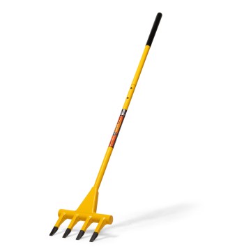 Honey Badger Demolition Fork, 56-inch 4-tine Wrecking Pry Bar, Multipurpose Tool for Flooring, Siding, Trim, Drywall, Roofing, and Decking