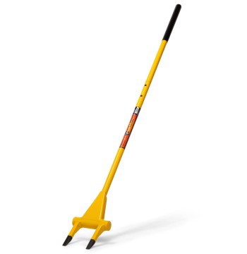 Honey Badger Demolition Fork, 56-inch 2-tine Wrecking Pry Bar, Multipurpose Tool for Flooring, Siding, Trim, Drywall, Roofing, and Decking