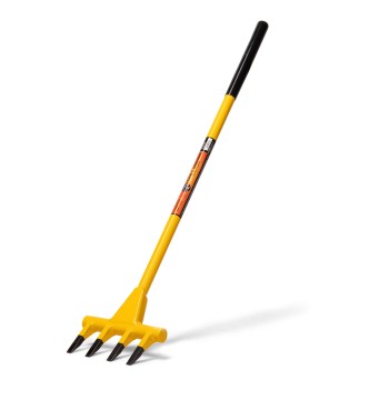 Honey Badger Demolition Fork, 40-inch 4-tine Wrecking Pry Bar, Multipurpose Tool for Flooring, Siding, Trim, Drywall, Roofing, and Decking