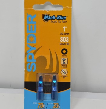 1" SQ3 Impact Driver Bit (2-Pack) Mach-Blue™
