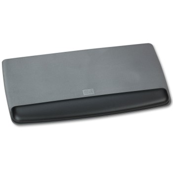 3M Antimicrobial Gel Keyboard Wrist Rest Platform, 19.6 x 10.6, Black/Gray/Silver