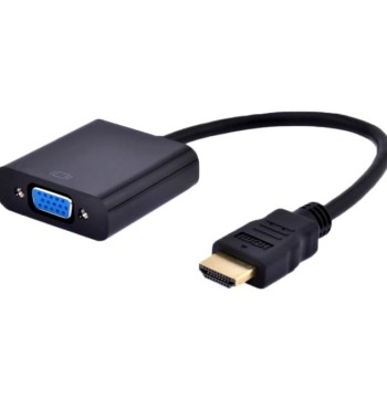 Accortec - HDMIMVGAFA-Acc - Accortec HDMI Male to VGA Female Adapter with Audio - 3.28 ft HDMI/VGA Video Cable for Video Device, Projector - First End: 1 x HDMI Digital Audio/Video - Male - Second