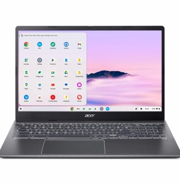 Acer Chromebook Plus 515 CBE595-2T CBE595-2T-58CT 15.6" Touchscreen Chromebook - Full HD - 60 Hz - Intel Core 5 120U - 16 GB - 256 GB SSD - English (US) Keyboard - Iron
